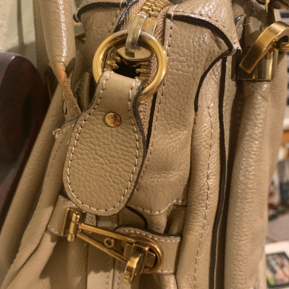 Chloe Paraty 2 way bag in beige - Picture 4 of 12